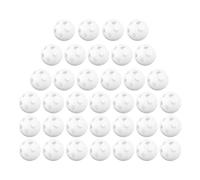 POPETPOP 60 pièces Boules à Hochets Blanches Plastique pour Jouets Garçon Fille Inserts Sonores Doux pour Bébés Nouveaux-nés Accessoires DIY pour Peluches et Hochets Garçon Fille