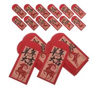 POPETPOP 60 Pièces Enveloppes Rouges 2027 Année du Mouton, Papier | Style Moderne, pour Mariages et Bureaux, Faciles à Distribuer, Résistent à Flexion