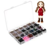 POPETPOP 600 pièces Yeux de Sécurité pour Crochet avec Rondelles pour Animaux Peluche Yeux Plastiques Compacts Fixes et Résistants pour Artisanat DIY
