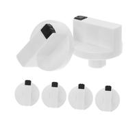 POPETPOP 6pièces Bouton De Brûleur à Gaz Blanc Rotatif Bouton De Commande Pour Cuisinière Lot De De Remplacement Pour Four De Commutateur De Sécurité
