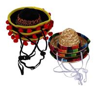 POPETPOP 6Pièces Mini Chapeaux De Colorés pour Animaux De Compagnie Chapeaux Mexicains Adorables pour Anniversaires Et Festivals