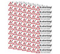 POPETPOP 7 Feuilles Autocollants Interdiction de Publicité, Stickers Anti-publicité PVC Auto-adhésifs, Noir, Imperméables, pour Porte et Porche, Intérieur et Murs Extérieurs