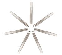 POPETPOP 7 Pièces Épingle D'accordage en Métal Argenté pour Lyre et Clavecin, Accessoire de Remplacement Surface Brillante pour Instruments à Cordes