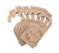 POPETPOP 7 Pièces Séparateurs de Penderie Bois pour Organisateurs de Vêtements Doux et Durables Diviseurs pour Armoire Infantile Rangement Pratique pour Vêtements