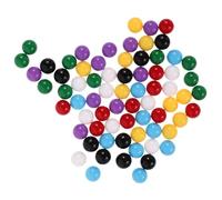 POPETPOP 70 pièces Billes Plastique Colorées Boules Solides Éducatives pour Garçon Fille Apprentissage Probabilité Mathématique Jeu Tri Couleurs Décoratives