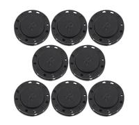 POPETPOP 8 Paires Lot de Boutons-pression Magnétiques Noirs à Coudre, Fixation Sécurisée en Nylon et Aimant, Diamètre 22mm, pour Vêtements et Rideaux
