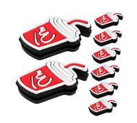 POPETPOP 8 Pièces Amortisseur Tennis Silicone Dampener Vibration Racket Choc et Fatigue Bras Installation Facile Design Cartoon pour Confort et Précision