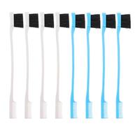 POPETPOP 8 pièces Brosse Sourcils Multifonctions Double-embout Pinceau Ras Cils Peigne Toilettage Naturel Lèger Portable Cadeau Femme