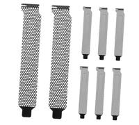 POPETPOP 8 pièces Cache de Logement Ordinateur Dur avec Vis Plaque Obturation Pci Noire pour Boîtier PC Protège-Slot Anti-poussière Complet