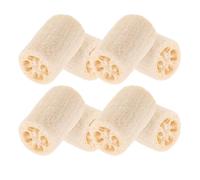 POPETPOP 8 Pièces Éponge Loofah Naturelle Exfoliante Vaisselle, en Luffa Beige, Douceur Cutanée, pour Massage Apaisant et Nettoyage
