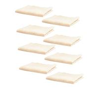 POPETPOP 8 pièces Lot de Serviettes Coton Double-couche Confortables et Absorbantes Lingettes pour Protection la Salive Légères et Lavables Convient Aux Garçons et Filles