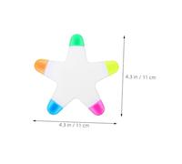 POPETPOP 8 Pièces Marqueurs Fluorescents Étoile Stylos pour Étudiants Enseignants et Bricoleurs Outils Colorés et Polyvalents
