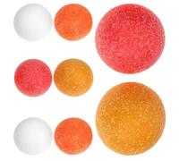 POPETPOP 8 Pièces Mini-balles de Foot 36mm en Résine à Finition Mate | Rotation Stable, Prise Améliorée, Accessoire Compatible pour Pauses au Bureau et Soirées Entre Amis
