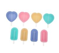 POPETPOP 8 pièces Moule à Glace Silicone Moule à Popsicle Réutilisable pour été Facile à Nettoyer et Portable pour Sorbets et Barres Glacées Maison
