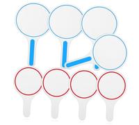 POPETPOP 8 pièces Planche à Pagaie Effaçable à Sec Tableau Blanc Portable Simple Face Paddle Notation pour Vote et Jeux Éducatifs Classe et Rouge et Bleu