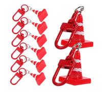 POPETPOP 8 pièces Porte-clés Cône de Signalisation Pendentif Décoratif Accessoire Pratique pour Clés et Sacs Cadeau Original Polyvalent