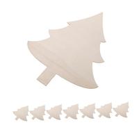 POPETPOP 8 pièces Sapins de Noël Bois Brut à Peindre Découpes Bois Non Traitées pour DIY Ornements de Noël Rustiques pour Garçon Fille Activités Créatives et Projets Artistiques