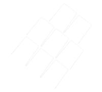 POPETPOP 8 pièces Set de Piquets Métalliques pour Croquet et Jeux Extérieur Cadres Robustes pour Guichets de Croquet Installation Facile pour Jardin et Loisirs Famille