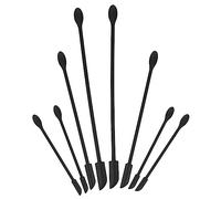 POPETPOP 8 pièces Set de Spatules Silicone pour Cuisine et Cosmétiques Outils avec Design à Double Tête Flexibles et Adaptés Aux Bouteilles de