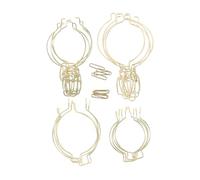 POPETPOP 8 Pièces Stainless Steel Wire Clamps For Glass Canning Jars Wide Mouth Jar Lid Clasps Airtight Sealed Buckle Replacement For Kitchen Storage