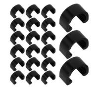 POPETPOP 80 Clips en C pour Vélo VTT Guides-Câbles de Dérailleur et Durite de Frein Fixation Robuste pour Câbles de Frein et Passage de Câble Kit 80 Pièces Noir pour Réglages Rapides en