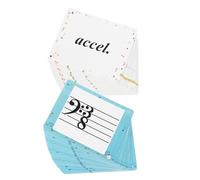 POPETPOP 80 Pièces Music Education Flashcards for Piano and Violin Multi Instrument Theory Cards for Children Portable Music Learning Tool Home and School
