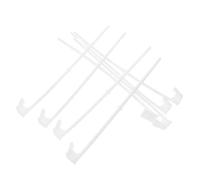 POPETPOP 8pcs Mât de Drapeau pour Vitre de Véhicule en Plastique Blanc, Installation Clip, pour Défilés et Célébrations Patriotiques sur Suv
