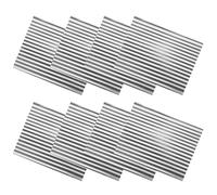 POPETPOP 8pcs Panneaux de Toiture Ondulés en Aluminium Argenté Légers et Faciles à Installer pour Maquettes Darchitecture et Projets DIY de Maison Miniature