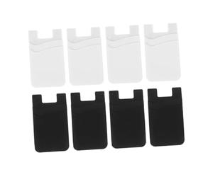 POPETPOP 8pièces Lot de Étuis Adhésifs pour Cartes de Téléphone Pochette de Rangement pour Carte de Crédit Visite Compatible avec Divers Appareils