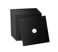 POPETPOP 8pièces Protège-brûleurs Pour Plaque à Gaz Tapis De Protection Réutilisable Et Antiadhésif Compatible Plupart Des Cuisinières à Gaz Lot