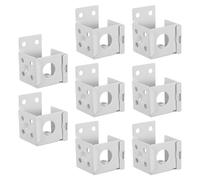 POPETPOP 8pièces Supports de Fixation Métalliques pour Stores Vénitiens Boîtier Discret de Accessoires de Remplacement pour Rail