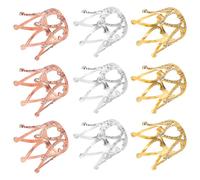 POPETPOP 9 pièces Mini Couronne Cupcake Toppers Décoration Gâteau Princesse pour Anniversaire Fille Mariage Ornement Couronne Éclatante pour Fête Garçon Fille