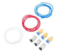 POPETPOP 9 pièces Printer Accessories Ptfe Tube Set With Fittings Pneumatic Connectors For Smooth Filament Feeding