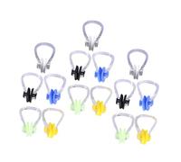 POPETPOP 9 Pièces Silicone Nose Clips for Swimming Lightweight Nose Pinchers for and Adults Transparent Comfortable Non-Slip Fit Swimming Pool and Diving