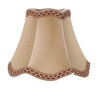 POPETPOP Abat-Jour Cloche Vintage en Tissu Ivoire Petit Modèle 25 CM pour Lampe de Table E27 Abat-Jour de Rechange pour Chambre Salon et Bureau Diffuseur de Lumière Tamisée