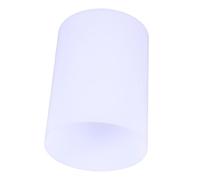 POPETPOP Abat-Jour Cylindrique Droit Pour Plafonnier Applique Murale Lampadaire Remplacement Pour Salle De Bain Petit Abat-Jour En Verre Plastique Blanc