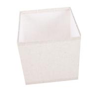 POPETPOP Abat-Jour en Tissu Beige Carré pour Lampe de Bureau et Salon, Robuste et Résistant à Déformation, Accessoire Moderne pour Chambre ou Hôtel