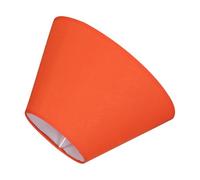 POPETPOP Abat-jour en Tissu Orange Uni Petit Culot E27, Abat-jour Décoratif Européen pour Lampe de Bureau et Applique Murale, Style Rétro, Accessoire de Rechange Simple et Élégant
