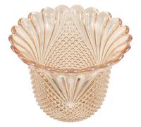 POPETPOP Abat-jour en Verre pour Lampes de Table, Cache-ampoule en Verre Fleur, Ouverture 3,5cm, Diffusion Uniforme Lumière, Gain de Place, Style Vintage, pour Salle à Manger et Couloir