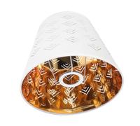 POPETPOP Abat-jour Mural Tissu Style Moderne Abat-jour Sculpté pour Lampe Murale et Plafonnier Diffuseur de Lumière Décoratif Protection et Ambiance Chaleureuse pour Maison