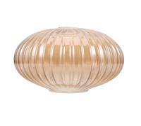POPETPOP Abat-jour Ovale Vintage en Verre Or pour Lampes de Table, Éclairage Confortable et Remplacement Rapide, pour Chambres et Salons