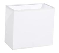POPETPOP Abat Jour Rectangulaire Tissu Beige Abat Jour pour Lampe de Table et Lampadaire Facile à Installer Adapté Chambre et Salon Accessoire Déclairage