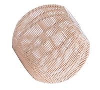 POPETPOP Abat Jour Rotin Tressé pour Lampe Suspendue Accessoire Fer Parfait pour Chambres Bars et Salons Ajoutant une Touche Naturelle et Moderne à Votre Décoration