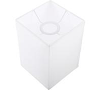 POPETPOP Abat-jour simple carré pour lampe de table, couvercle de lampe en fer blanc, design vintage, compatible E27, pour hôtel et salon