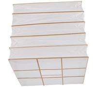 POPETPOP Abat-Jour Suspendu en Papier Pliable Carré Blanc Couverture Lumineuse Décorative pour Plafonnier Accessoire D’Éclairage Léger et Élégant pour Chambre et Salon