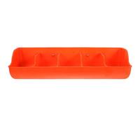 POPETPOP Abreuvoir à Cochons Mural en Plastique Orange Multi-grilles, Bords Arrondis, Adapté aux Porcelets Les Fermes D'élevage Porcin