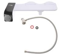POPETPOP Accessoire Bidet Non Électrique Autonettoyant à Double Buse, Ultra-fin, pour Siège de Toilette, Compatible 9/16, Pulvérisateur Bidet Portable pour Femmes, Hygiène Intime