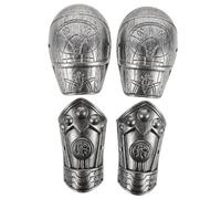POPETPOP Accessoire Costume Chevalier Médiéval Petite pour Tout-Petits Plaques Épaulières Et Bras en Plastique Convient pour Jeux Famille Et Fêtes Déguisées