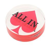 POPETPOP Accessoire de Jeu Poker Bouton du Croupier en Acrylique Jetons Colorés pour Parties à Domicile