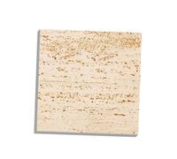 POPETPOP Accessoire Photo en Pierre Naturelle Beige 10X10 CM pour Studio Photo Accessoire de Pose de Bijoux et Cosmétiques Fond de Photographie Unique et Léger pour Shooting Extérieur